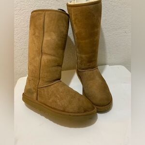 UGG Women's Pull On Sheepskin Warm Classic Tall II Boot, 1016224 - Chestnut 9/40